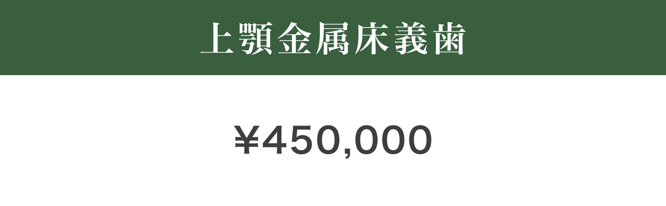 上顎金属床義歯